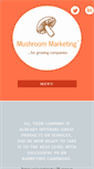 Mobile Screenshot of mushroommarketing.co.uk