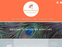Tablet Screenshot of mushroommarketing.co.uk